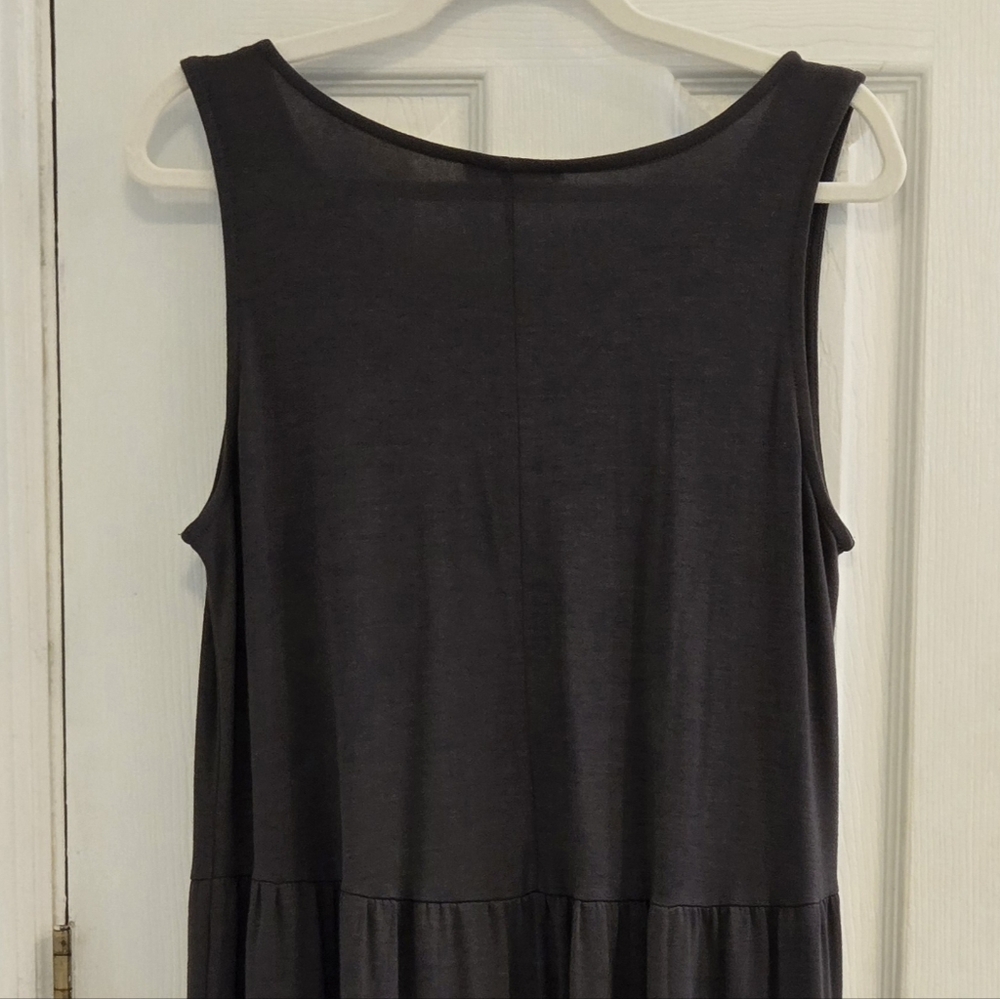 Zenana NWOT Tiered Midi Dress Large - Picture 5 of 9